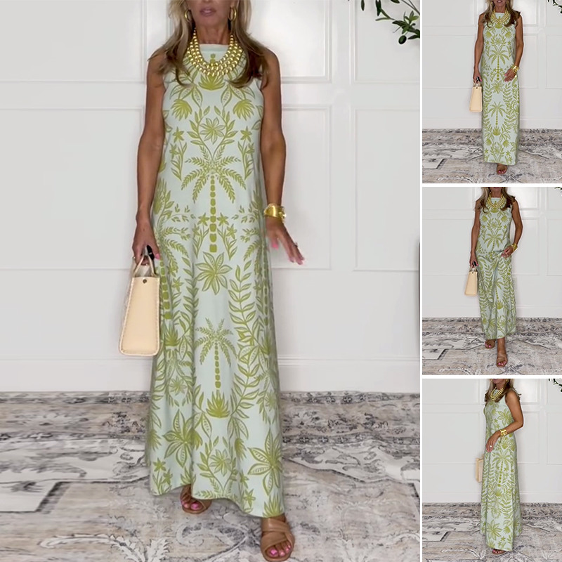 Sukienka swobodna z nadrukiem