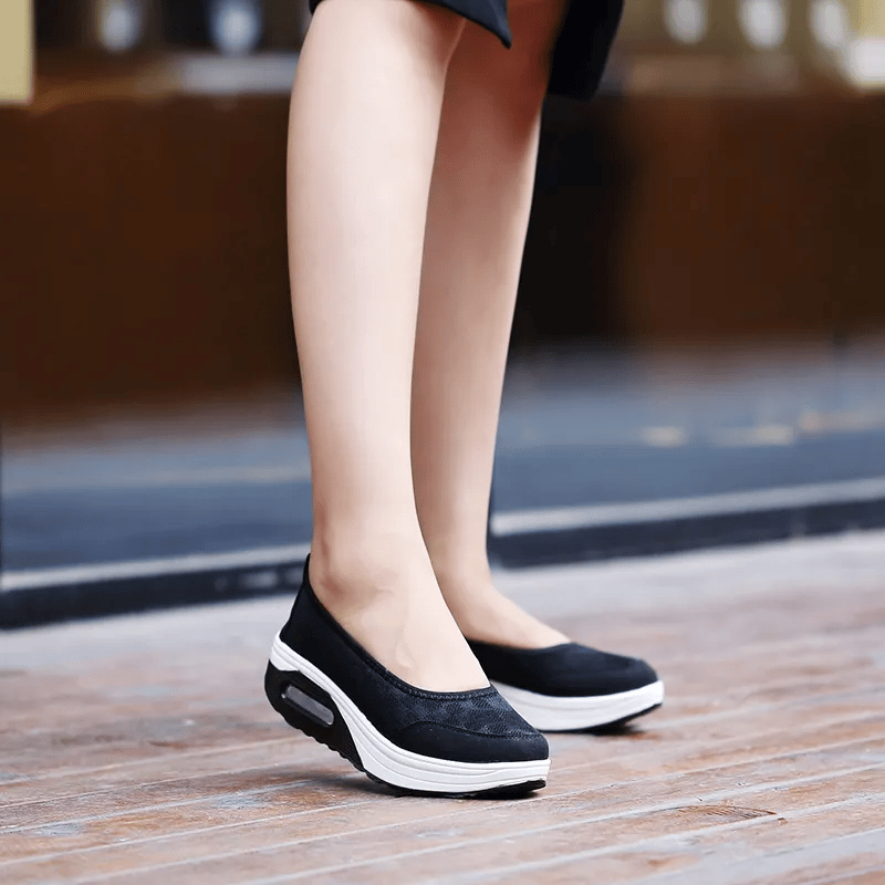 ✨?? Women's everyday comfortable, breathable, shock-resistant orthopedic slip-on sneakers with arch support