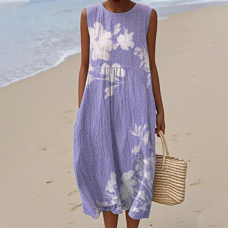 Kwiatowa sukienka bez rękawów