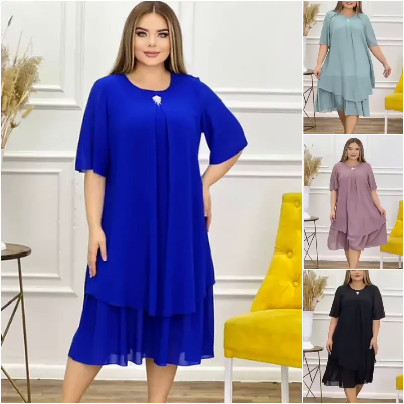 ?【S-5XL】❤️2025 Nowe wysokiej jakości sukienki szyfonowe