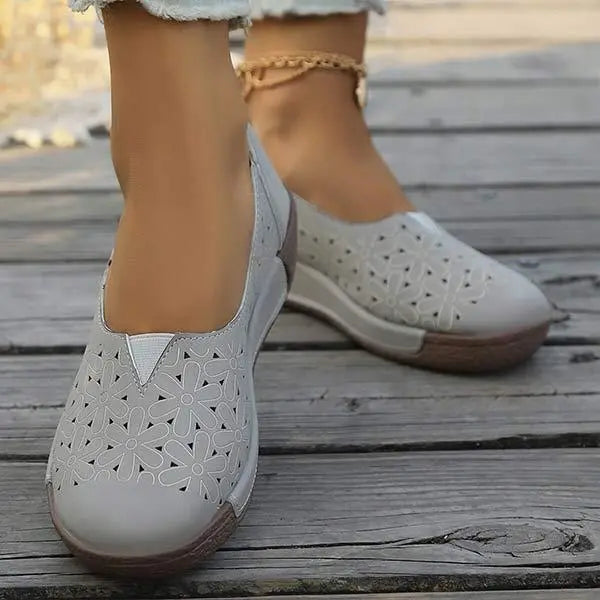 Buty damskie w kwiatowy print