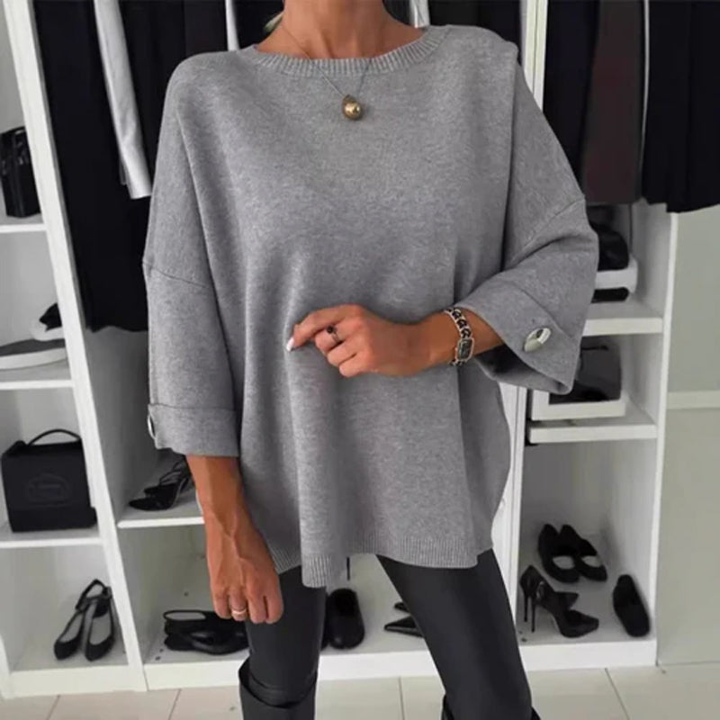 ?Limited Sale 50% OFF?Women's Classic Solid Color Knit Top