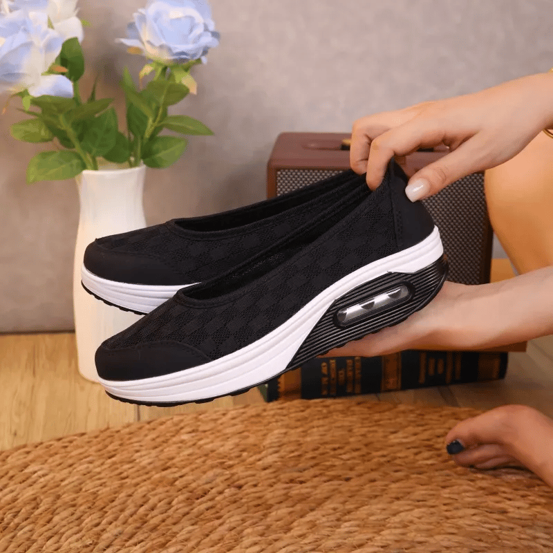 ✨?? Women's everyday comfortable, breathable, shock-resistant orthopedic slip-on sneakers with arch support