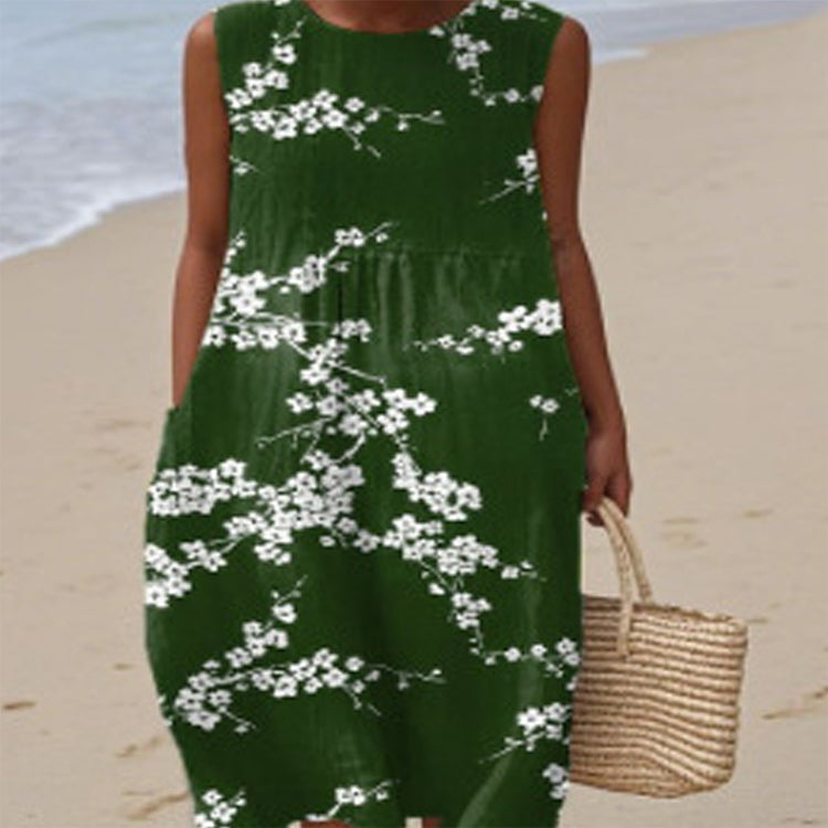 Kwiatowa sukienka bez rękawów