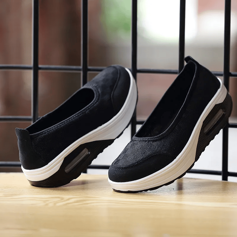 ✨?? Women's everyday comfortable, breathable, shock-resistant orthopedic slip-on sneakers with arch support